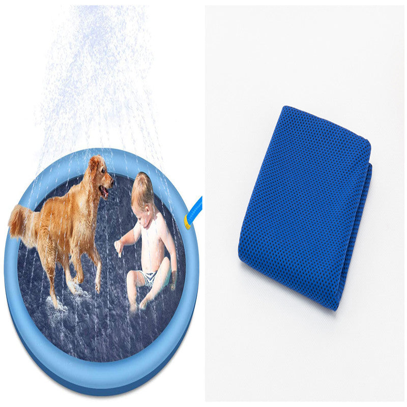 Pet Splash Pad – Non-Slip Outdoor Water Play Mat