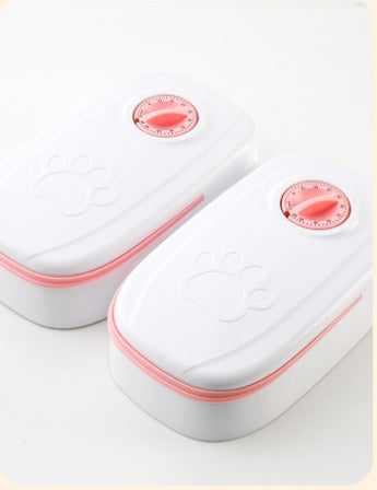 Automatic Pet Feeder – No Power, Dual Bowl Option