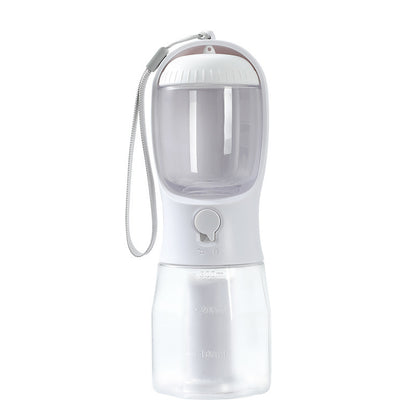 3-in-1 Pet Water Bottle – Food, Water & Waste Bag Dispenser