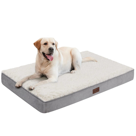 Orthopedic Waterproof Dog Crate Bed – Removable Cover (42 × 28", XL/Extra Large)