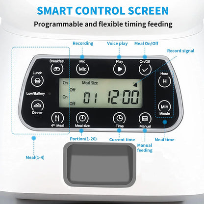 Smart Automatic Pet Feeder – Manual & Scheduled Feeding