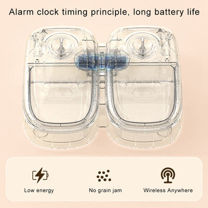 Automatic Pet Feeder – No Power, Dual Bowl Option