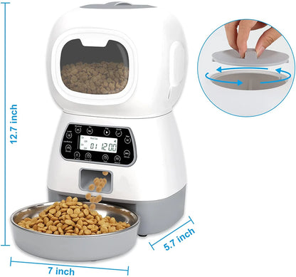 Smart Automatic Pet Feeder – Manual & Scheduled Feeding